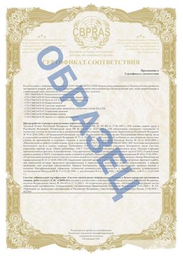 Образец Приложение к СТО 01.064.00220722.2-2020 Романовская Сертификат СТО 01.064.00220722.2-2020 